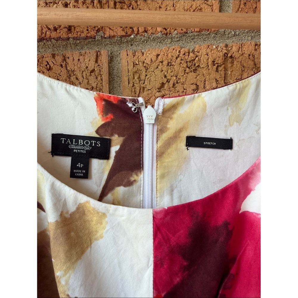 Talbots Wrap‎ Style Sleeveless Dress Size 4P Petite - Picture 2 of 6
